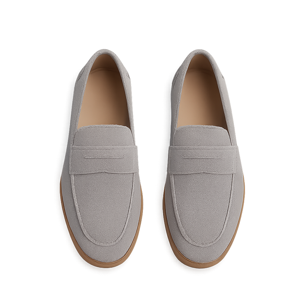 Graue Wildleder Slipper - Arlstein Schuhe