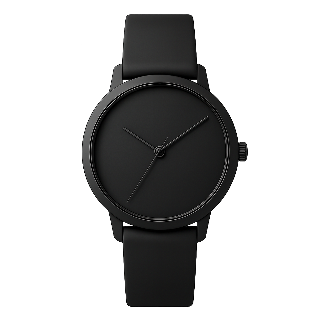 Schwarzes Minimal - Arlstein Uhren